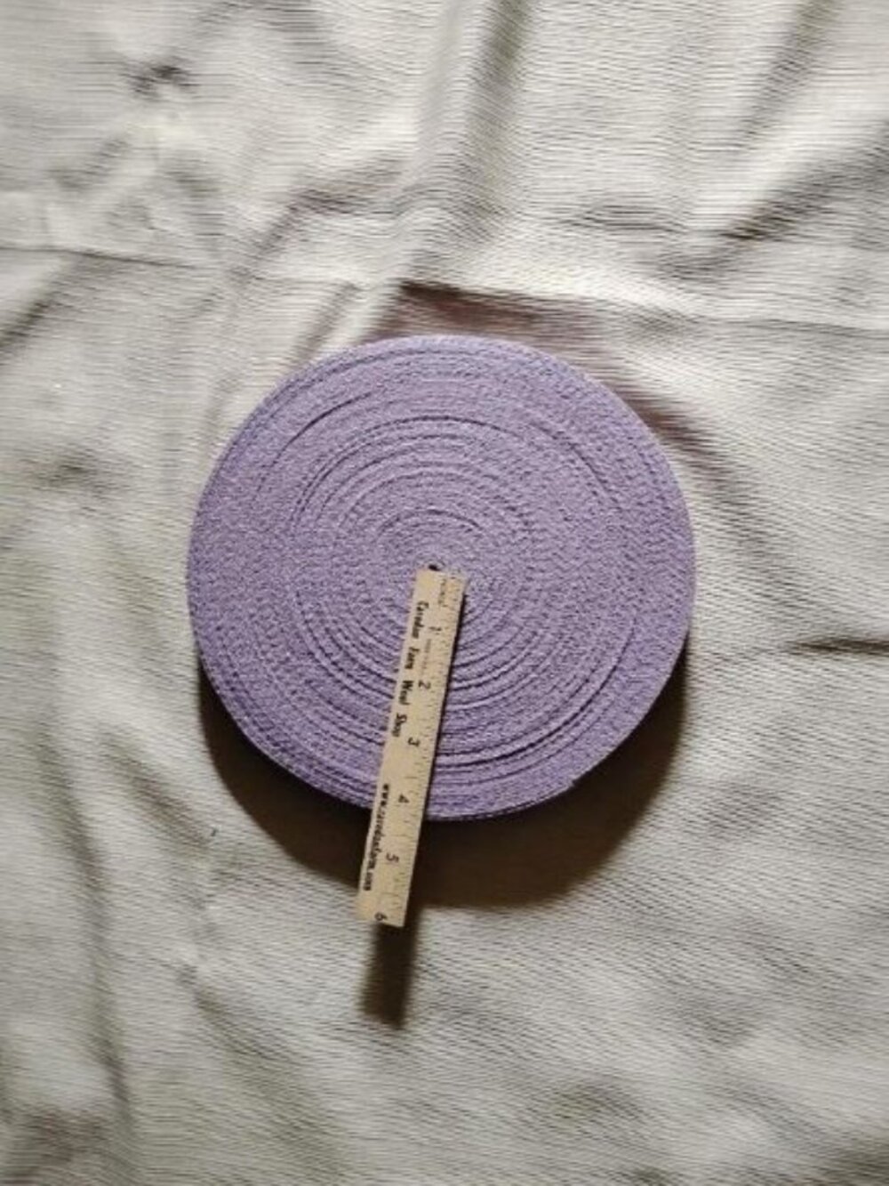 1" ~ cotton woven webbing ~ plum/lavender